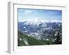 City of Banff from Sulphur Mountain, Alberta, Rockies, Canada-Rob Cousins-Framed Photographic Print