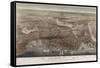 City of Boston-Currier & Ives-Framed Stretched Canvas