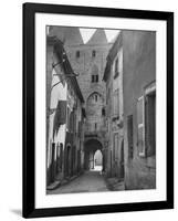 City of Carcassonne, France. Incl. View of Fortress-Castle Built in 12th Century-Eric Schaal-Framed Photographic Print