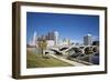 City of Columbus, Ohio with the New Rich Street Bridge in the Foreground.-pdb1-Framed Photographic Print