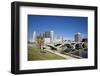 City of Columbus, Ohio with the New Rich Street Bridge in the Foreground.-pdb1-Framed Photographic Print