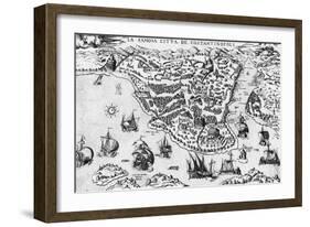 City of Constantinople, 16th Century-null-Framed Giclee Print