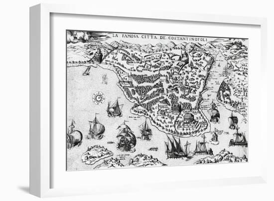 City of Constantinople, 16th Century-null-Framed Giclee Print