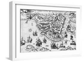 City of Constantinople, 16th Century-null-Framed Giclee Print