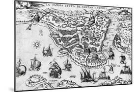 City of Constantinople, 16th Century-null-Mounted Giclee Print