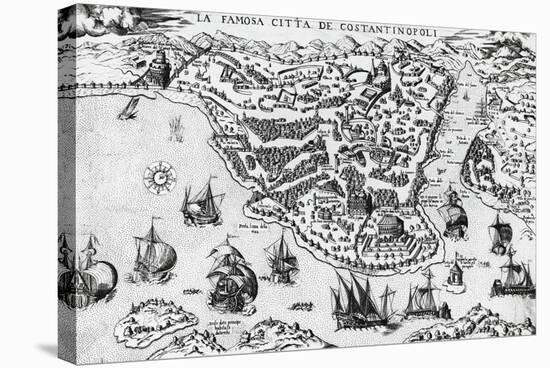 City of Constantinople, 16th Century-null-Stretched Canvas