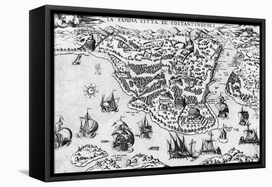 City of Constantinople, 16th Century-null-Framed Stretched Canvas