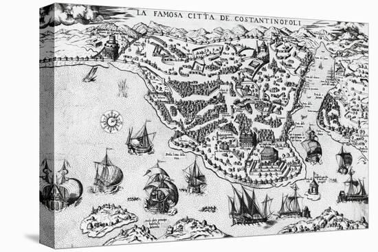 City of Constantinople, 16th Century-null-Stretched Canvas