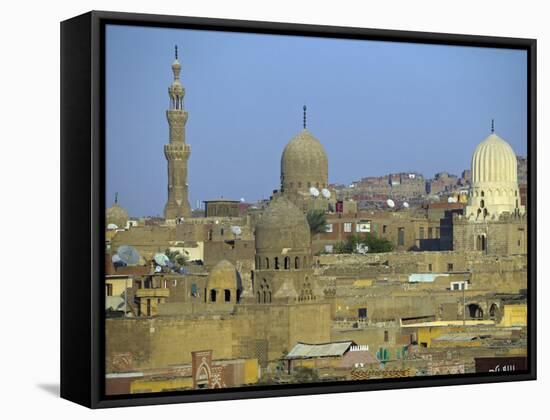 City of Dead, Cairo, Where Ruling Families of Medieval Cairo Built Mausoleums to Entomb their Dead-Julian Love-Framed Stretched Canvas