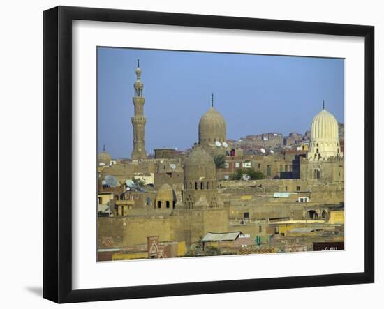 City of Dead, Cairo, Where Ruling Families of Medieval Cairo Built Mausoleums to Entomb their Dead-Julian Love-Framed Photographic Print