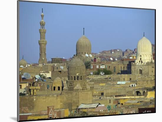 City of Dead, Cairo, Where Ruling Families of Medieval Cairo Built Mausoleums to Entomb their Dead-Julian Love-Mounted Photographic Print