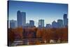City of Denver Skyline-duallogic-Stretched Canvas
