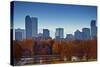 City of Denver Skyline-duallogic-Stretched Canvas