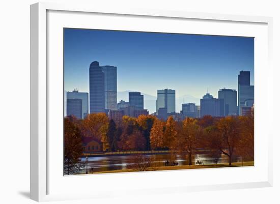 City of Denver Skyline-duallogic-Framed Photographic Print