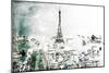 City Of Eiffel-OnRei-Mounted Art Print