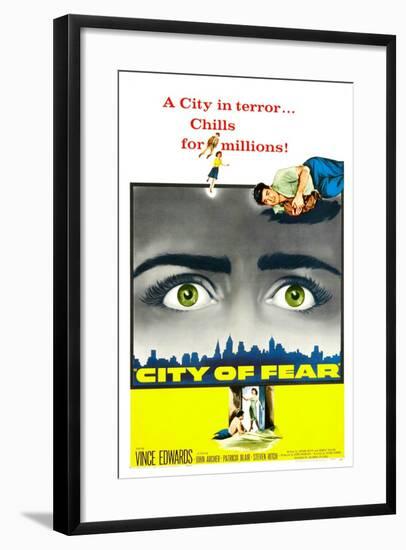 City of Fear-null-Framed Art Print