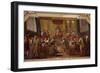 City of Genoa Asks Alfonso of Aragon for Protection-Belisario Corenzio-Framed Giclee Print