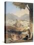 City of Kandahar, Its Principal Bazaar and Citadel, Taken from the Nakarra Khauneh-James Rattray-Stretched Canvas