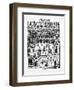 City of Kings, Now Lima, First New Chronicle and Good Government,16th, Biblioteca Nacional, Madrid-Felipe Huaman Poma De Ayala-Framed Giclee Print