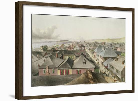 City of Kingston from the Commercial Rooms, Looking Towards the West, Plate 20 from 'West Indian…-Joseph Bartholomew Kidd-Framed Giclee Print