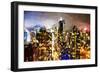 City of Lights - In the Style of Oil Painting-Philippe Hugonnard-Framed Giclee Print