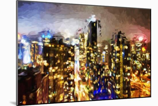 City of Lights - In the Style of Oil Painting-Philippe Hugonnard-Mounted Giclee Print