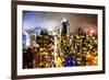 City of Lights - In the Style of Oil Painting-Philippe Hugonnard-Framed Giclee Print