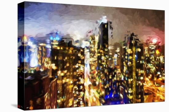 City of Lights - In the Style of Oil Painting-Philippe Hugonnard-Stretched Canvas