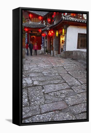 City of Lijiang, UNESCO World Heritage Site, Yunnan, China, Asia-Bruno Morandi-Framed Stretched Canvas