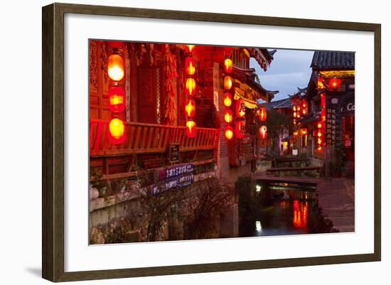 City of Lijiang, UNESCO World Heritage Site, Yunnan, China, Asia-Bruno Morandi-Framed Photographic Print