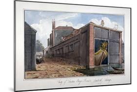 City of London Barge House, Bishop's Walk, Lambeth, London, 1825-G Yates-Mounted Giclee Print