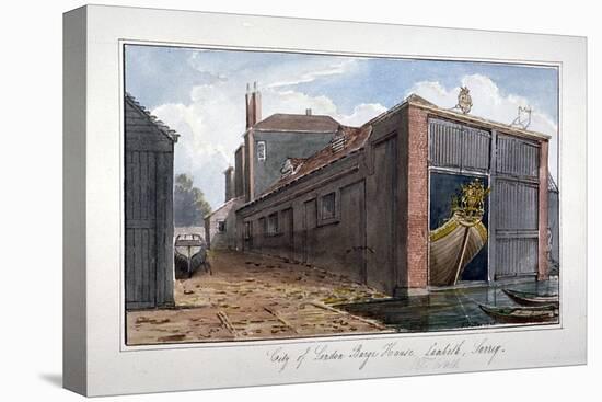 City of London Barge House, Bishop's Walk, Lambeth, London, 1825-G Yates-Stretched Canvas