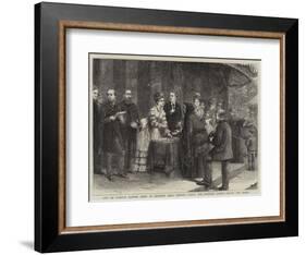 City of London Flower Show in Drapers' Hall Garden, Hrh the Princess Louise Giving the Prizes-George Goodwin Kilburne-Framed Giclee Print