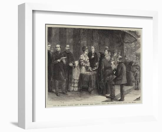 City of London Flower Show in Drapers' Hall Garden, Hrh the Princess Louise Giving the Prizes-George Goodwin Kilburne-Framed Giclee Print