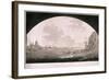 City of London from Blackfriars Bridge, 1795-John William Edy-Framed Giclee Print