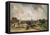 City of London from Sir Richard Steele's Cottage with the Mail Coach on the Road-John Constable-Framed Stretched Canvas