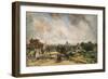 City of London from Sir Richard Steele's Cottage with the Mail Coach on the Road-John Constable-Framed Giclee Print