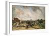 City of London from Sir Richard Steele's Cottage with the Mail Coach on the Road-John Constable-Framed Giclee Print