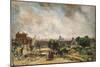 City of London from Sir Richard Steele's Cottage with the Mail Coach on the Road-John Constable-Mounted Giclee Print