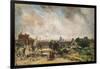 City of London from Sir Richard Steele's Cottage with the Mail Coach on the Road-John Constable-Framed Giclee Print