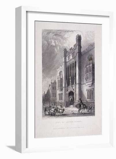 City of London School, London, 1837-John Woods-Framed Giclee Print