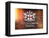 City of London School Sign - London - UK - England - United Kingdom - Europe-Philippe Hugonnard-Framed Stretched Canvas