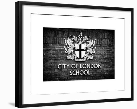 City of London School Sign - London - UK - England - United Kingdom - Europe-Philippe Hugonnard-Framed Art Print