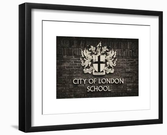 City of London School Sign - London - UK - England - United Kingdom - Europe-Philippe Hugonnard-Framed Art Print