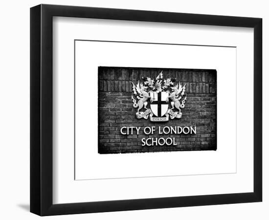 City of London School Sign - London - UK - England - United Kingdom - Europe-Philippe Hugonnard-Framed Art Print