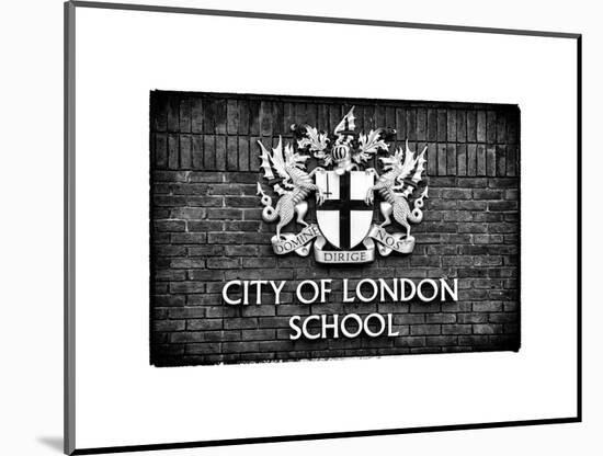 City of London School Sign - London - UK - England - United Kingdom - Europe-Philippe Hugonnard-Mounted Art Print