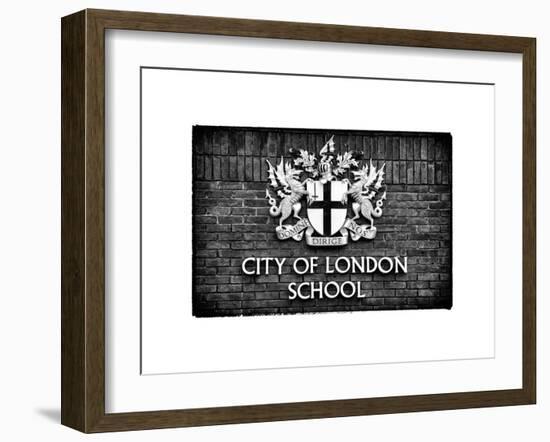 City of London School Sign - London - UK - England - United Kingdom - Europe-Philippe Hugonnard-Framed Art Print