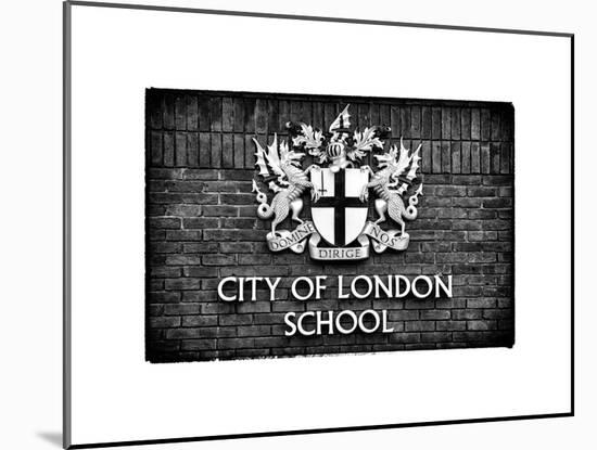 City of London School Sign - London - UK - England - United Kingdom - Europe-Philippe Hugonnard-Mounted Art Print