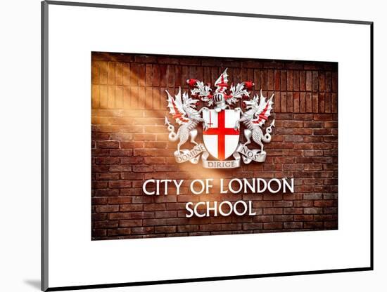 City of London School Sign - London - UK - England - United Kingdom - Europe-Philippe Hugonnard-Mounted Art Print