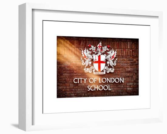 City of London School Sign - London - UK - England - United Kingdom - Europe-Philippe Hugonnard-Framed Art Print